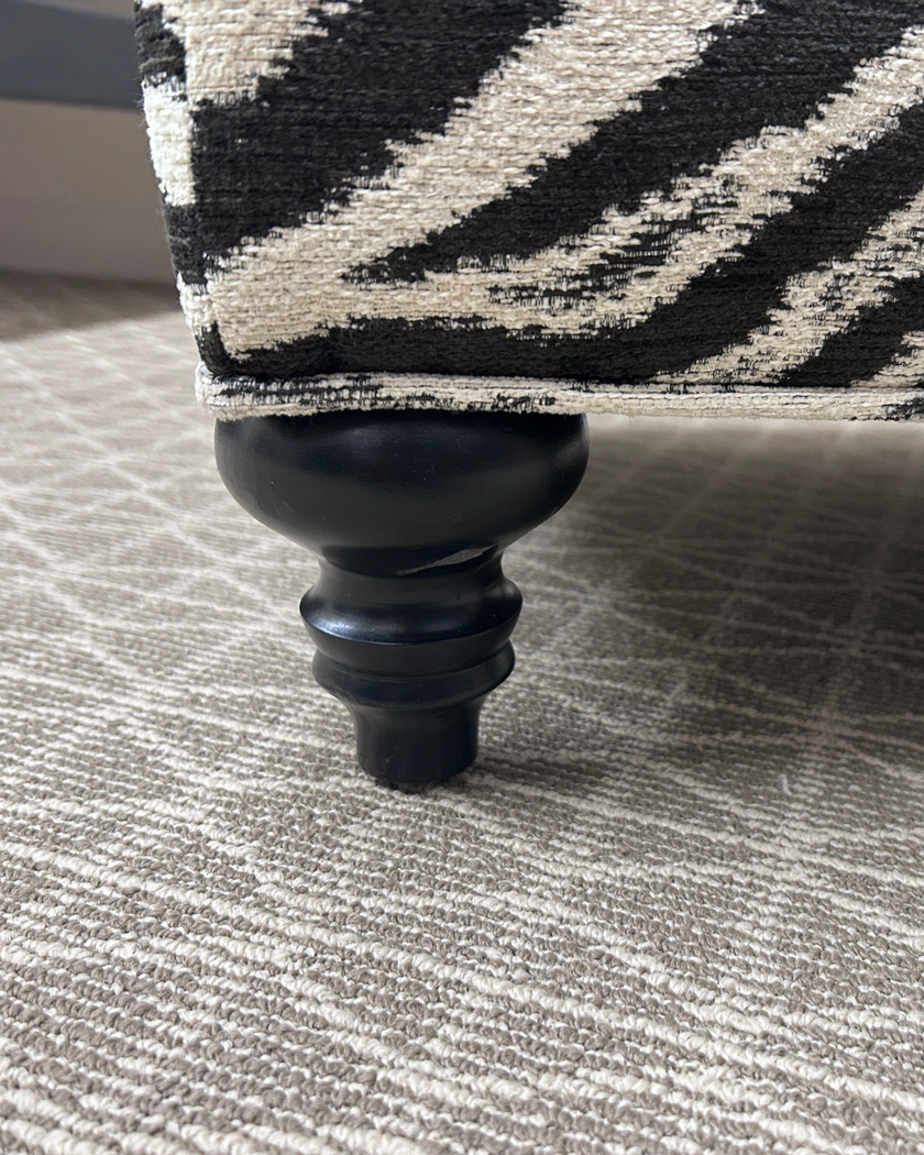Zebra Ottoman