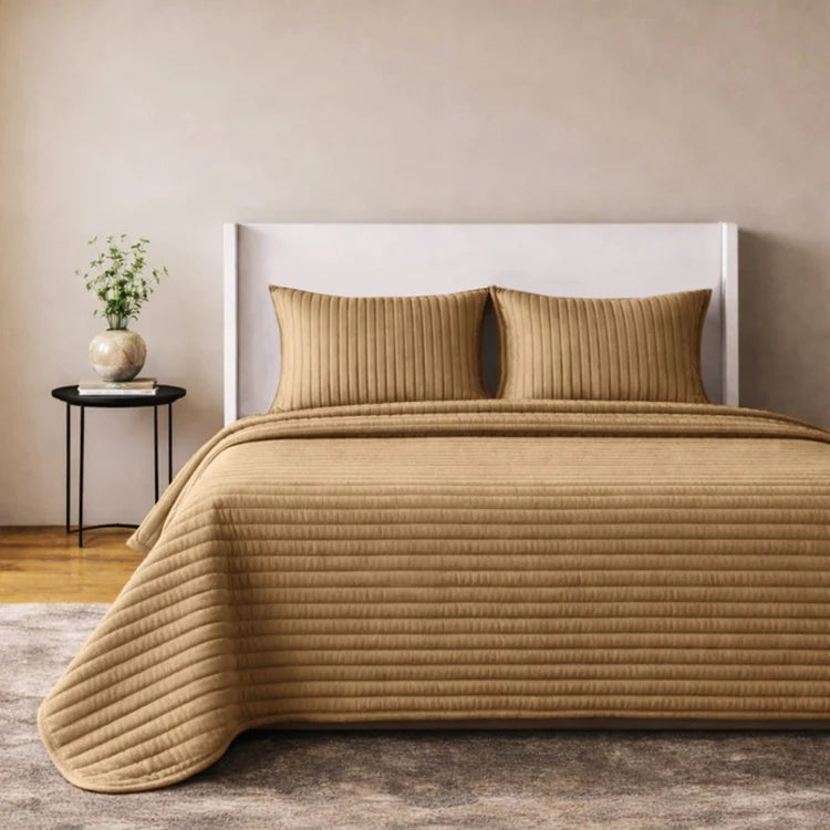 Channel Velvet Coverlet Set