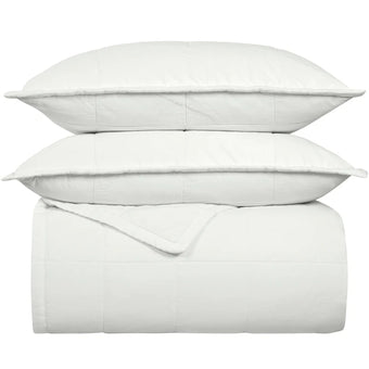 Cotton Canvas Coverlet Set