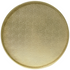 Rache Modern Round Accent Table With Hammered Iron, Gold