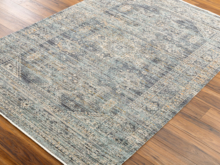 Margaret Machine Woven Rug Blue