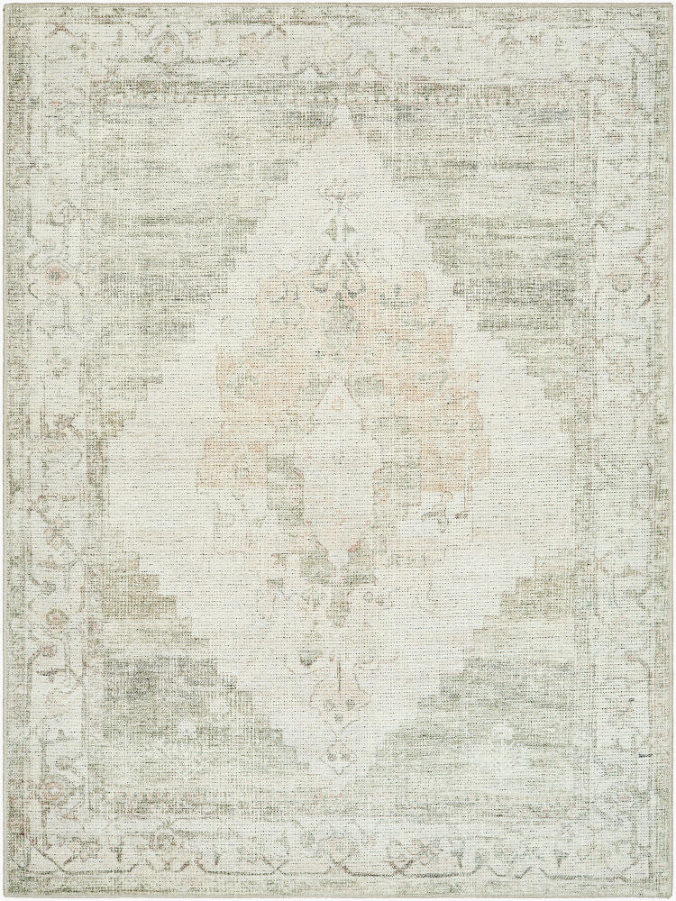 Luca Machine Woven Rug Ivory Olive