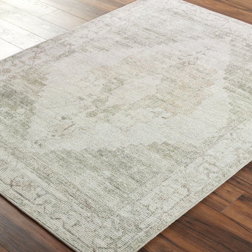 Luca Machine Woven Rug Ivory Olive