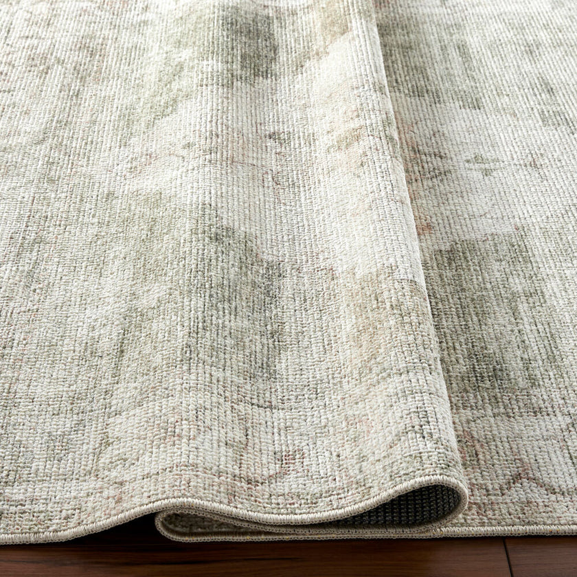 Luca Machine Woven Rug Ivory Olive
