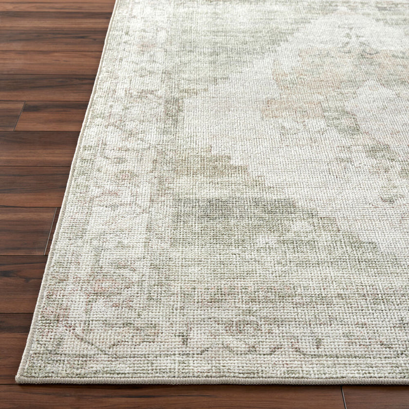 Luca Machine Woven Rug Ivory Olive