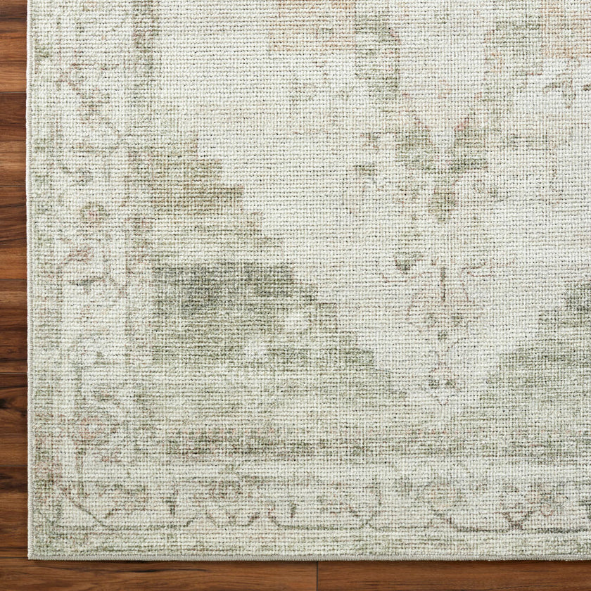 Luca Machine Woven Rug Ivory Olive