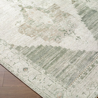 Luca Machine Woven Rug Olive Cream