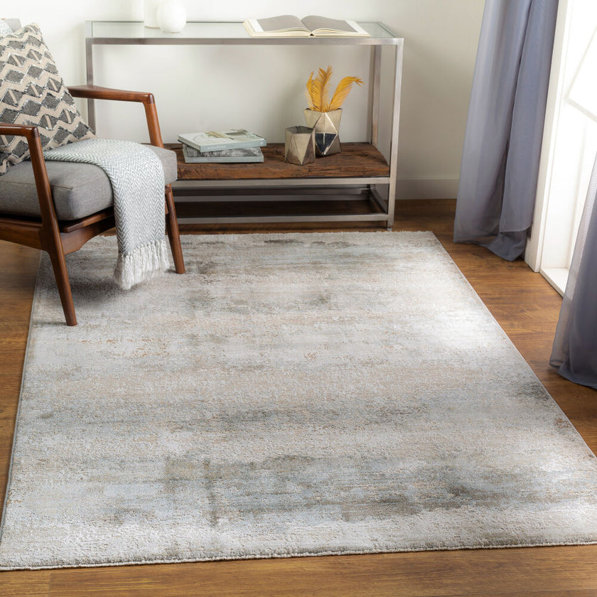 Brunswick Machine Woven Rug Sage Taupe Gray Blue