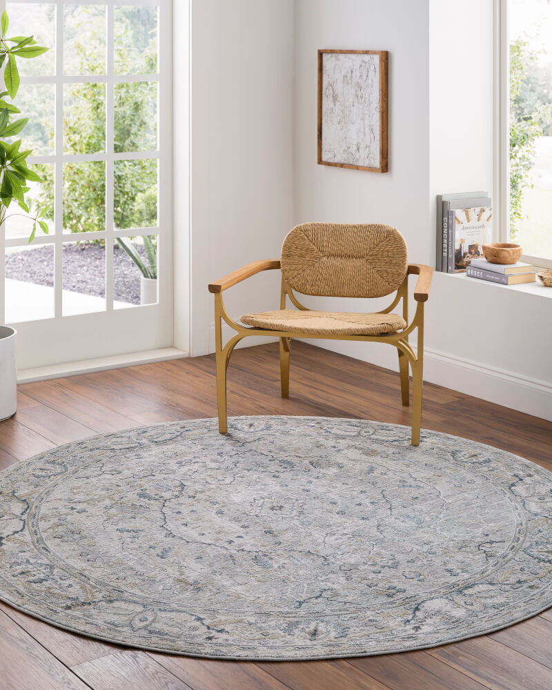 Brunswick Machine Woven Rug Azul