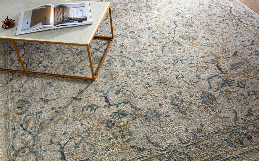 Brunswick Machine Woven Rug Azul