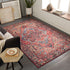 Iris Machine Woven Rug Red