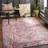 Iris Machine Woven Rug Cranberry