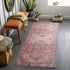 Iris Machine Woven Rug Cranberry