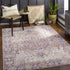 Iris Machine Woven Rug Brown/Denim