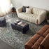 Iris Machine Woven Rug Green