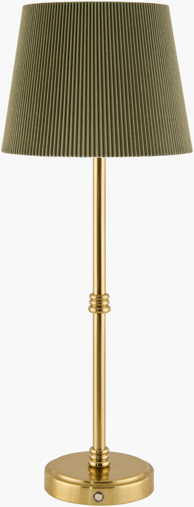 Parcey Dark Green and Gold Buffet Table Lamp