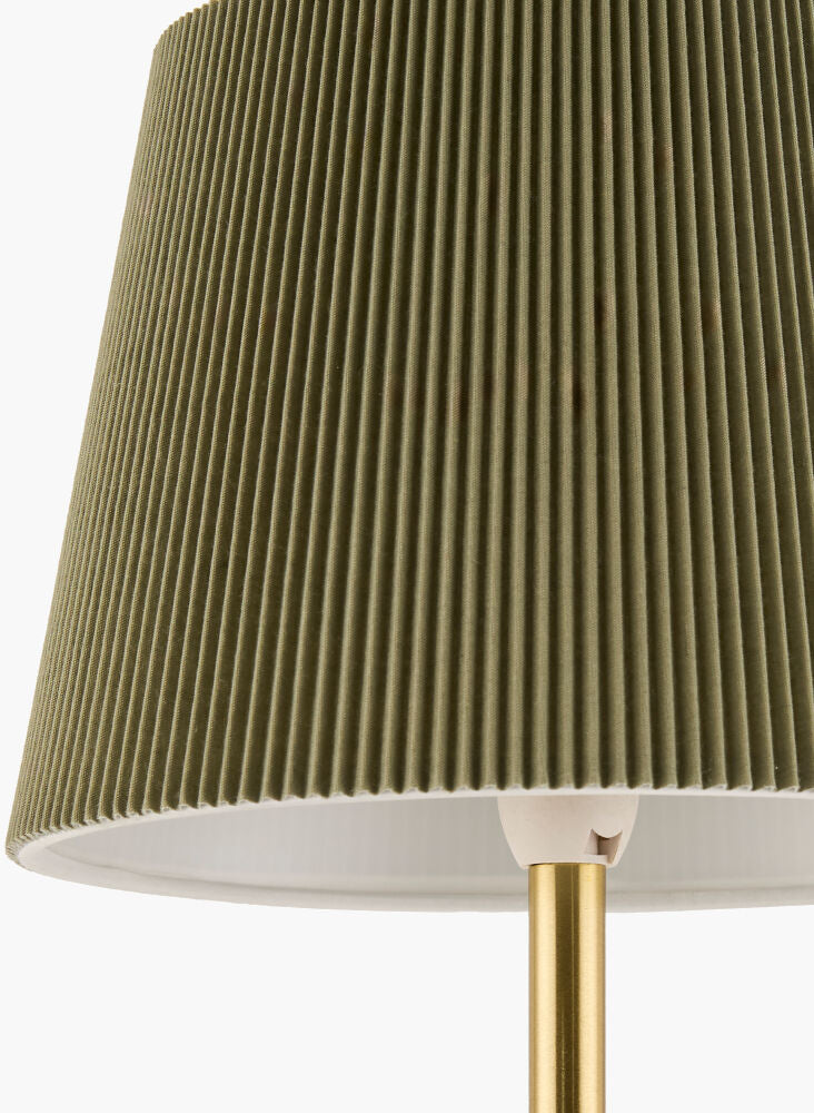 Parcey Dark Green and Gold Buffet Table Lamp