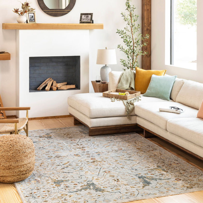 Reina Machine Woven Rug Light