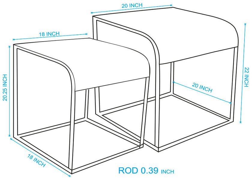 Shayra Metal Nesting End Tables