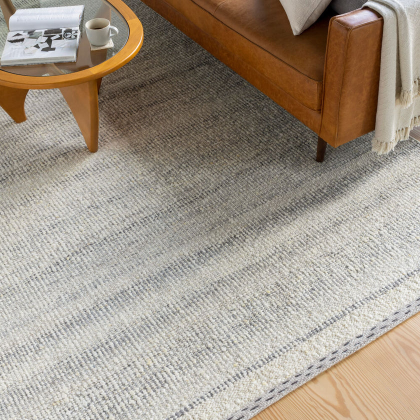 Sadie Handmade Rug Cream Gray