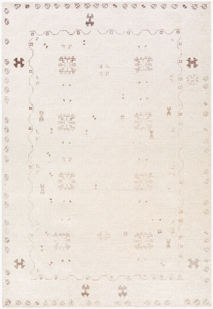 Unique Handmade Rug Pictograph
