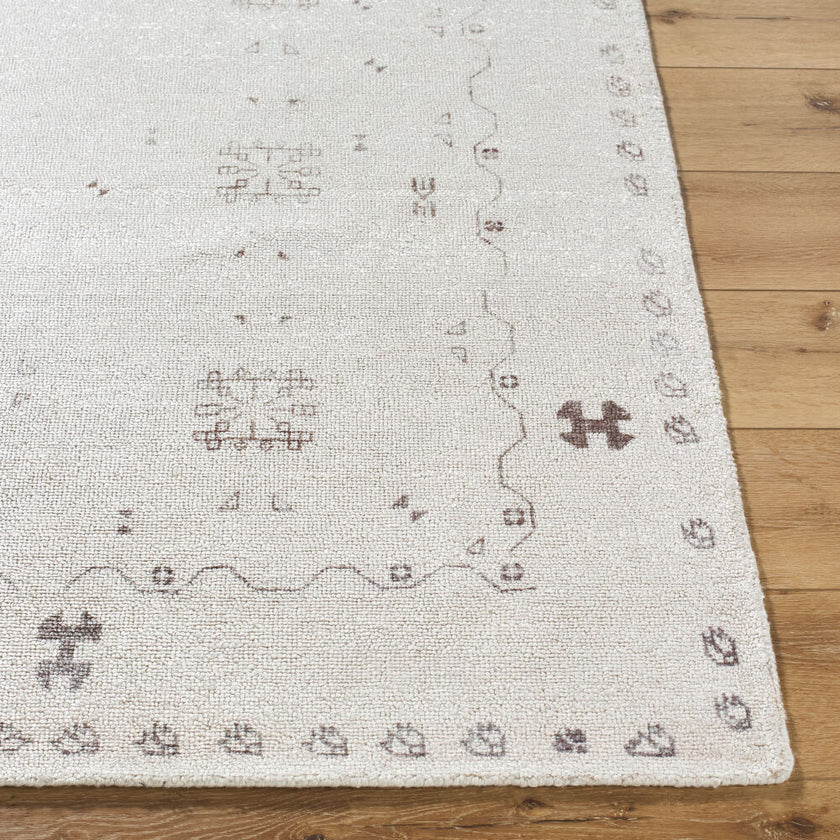 Unique Handmade Rug Pictograph