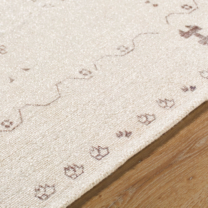 Unique Handmade Rug Pictograph