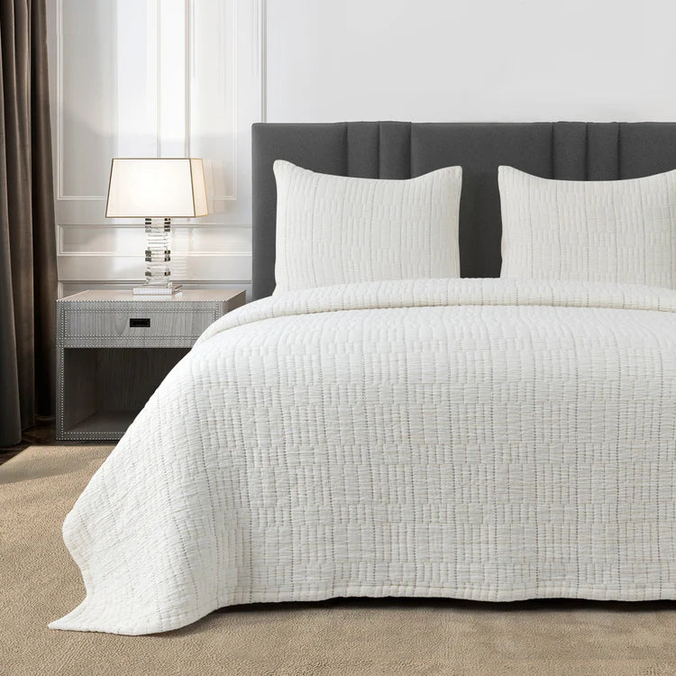 Pickstitch Coverlet Set