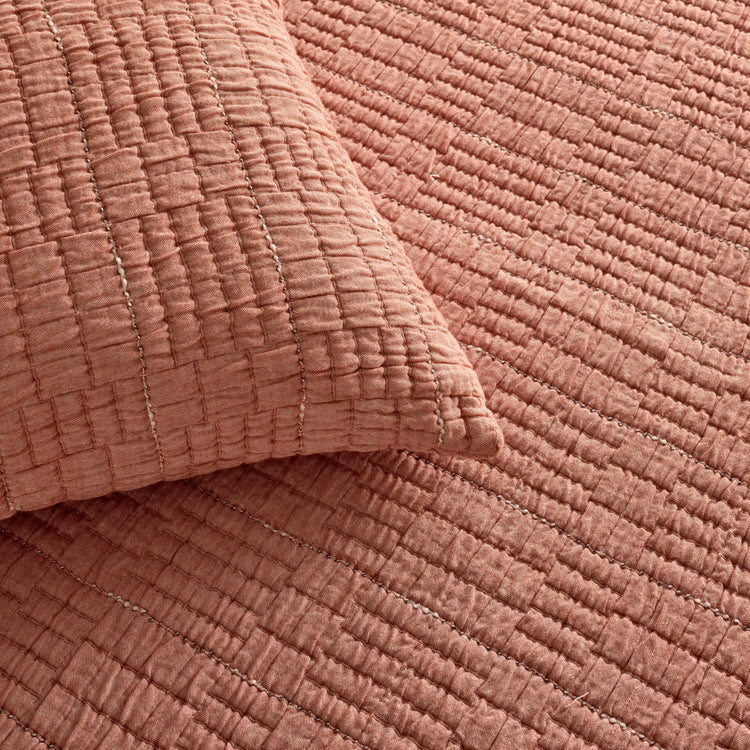 Pickstitch Coverlet Set