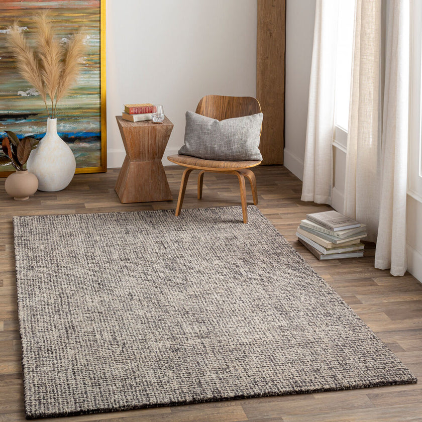 Aiden Handmade Rug Blue Charcoal