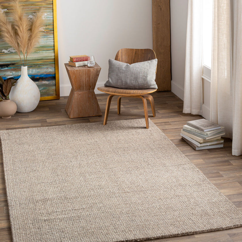 Aiden Handmade Rug Ivory Gray