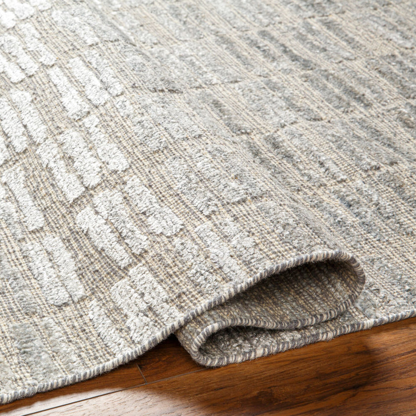 Amina Handmade Rug Silver Slate