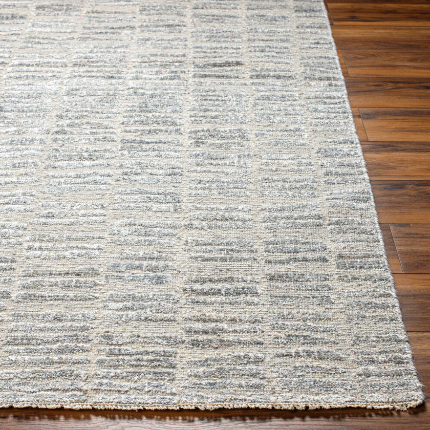Amina Handmade Rug Silver Slate