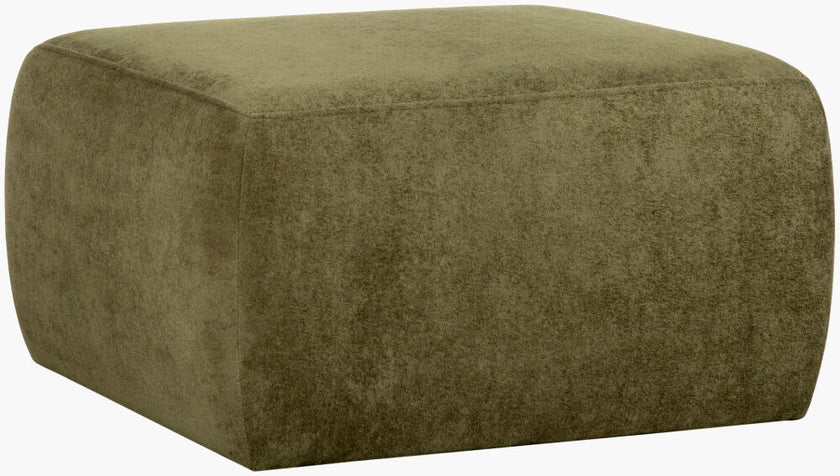 Argon Ottoman in Dark Green
