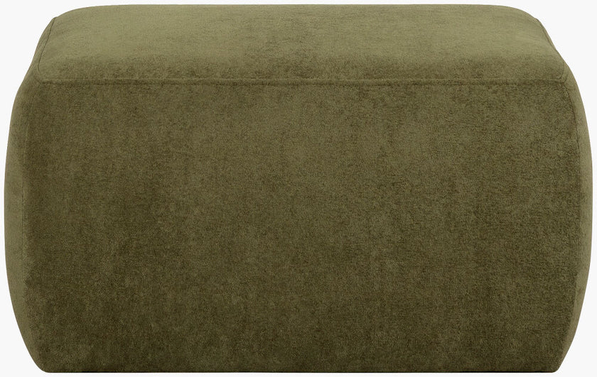 Argon Ottoman in Dark Green