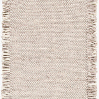 Azalea Handmade Fringe Rug Cream