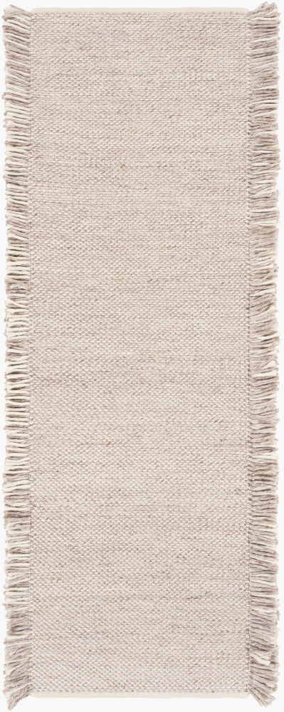 Azalea Handmade Fringe Rug Cream