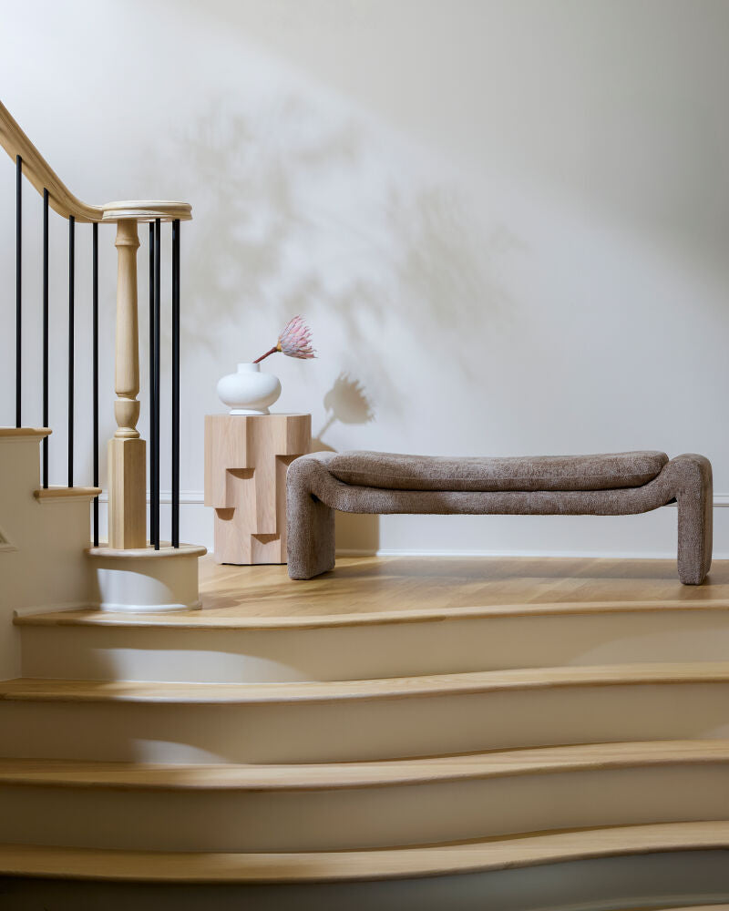 Cascadia Bench in Taupe