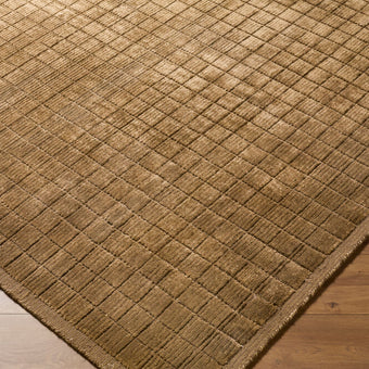 Carre Handmade Rug Brown