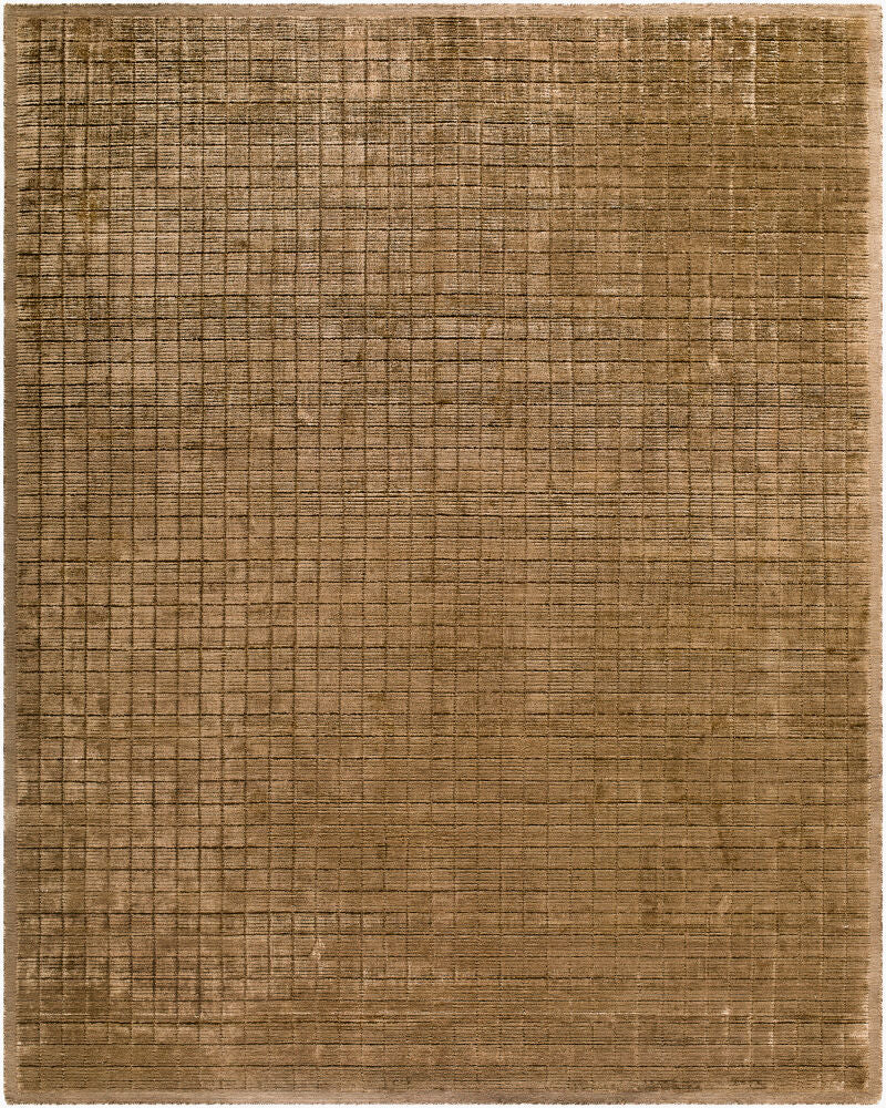 Carre Handmade Rug Brown