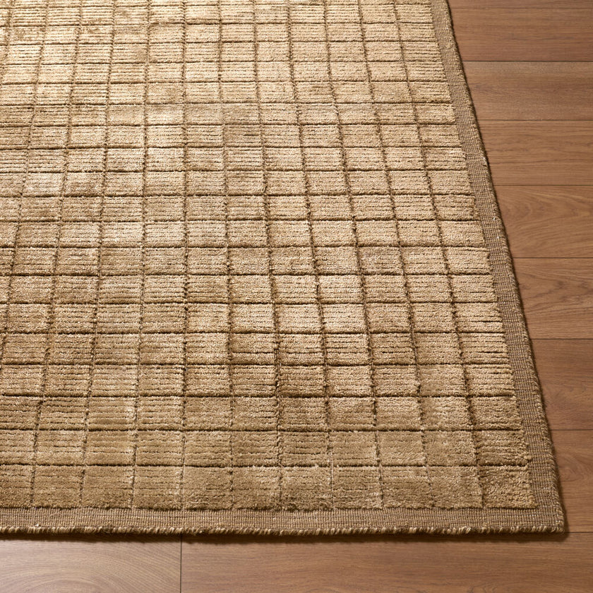 Carre Handmade Rug Brown