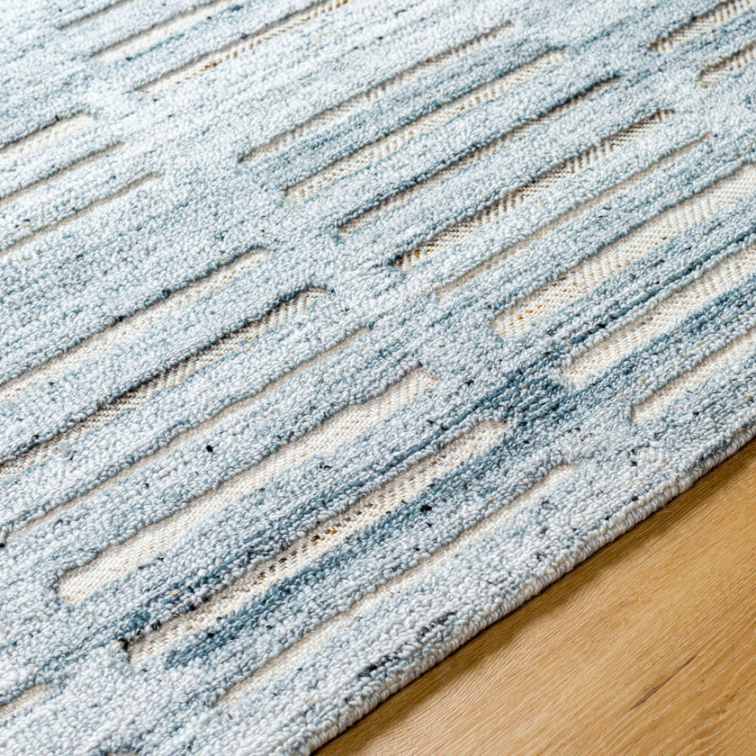 Calgary Handmade Rug Light Blue