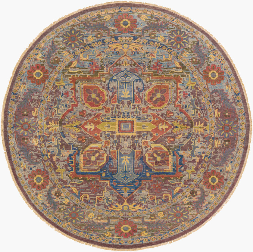 Cappadocia Handmade Rug Blue Sage Mauve