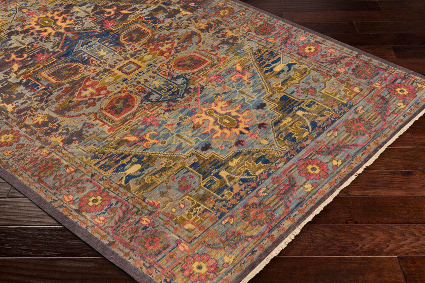 Cappadocia Handmade Rug Blue Sage Mauve