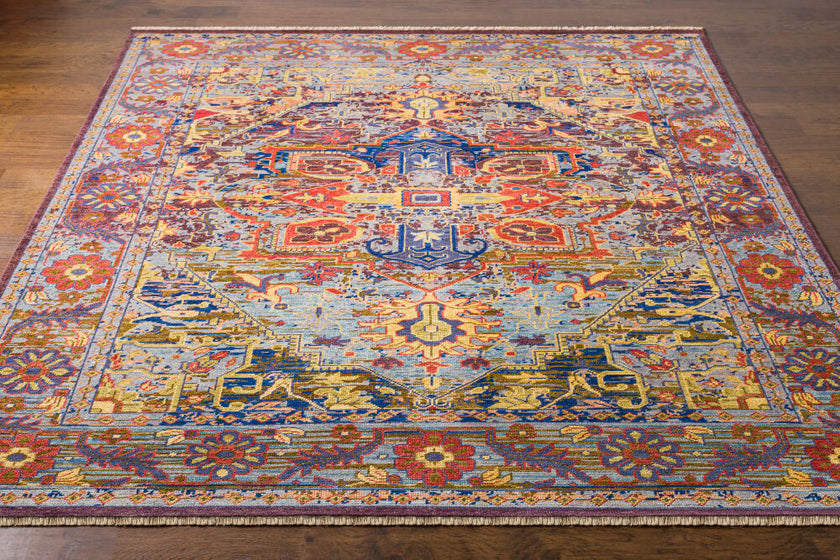 Cappadocia Handmade Rug Blue Sage Mauve