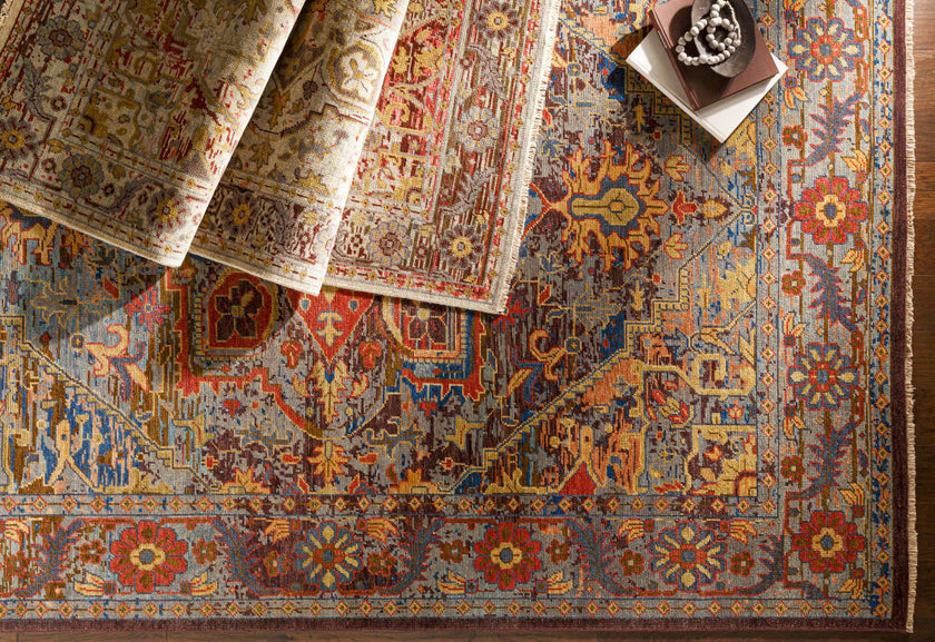 Cappadocia Handmade Rug Blue Sage Mauve