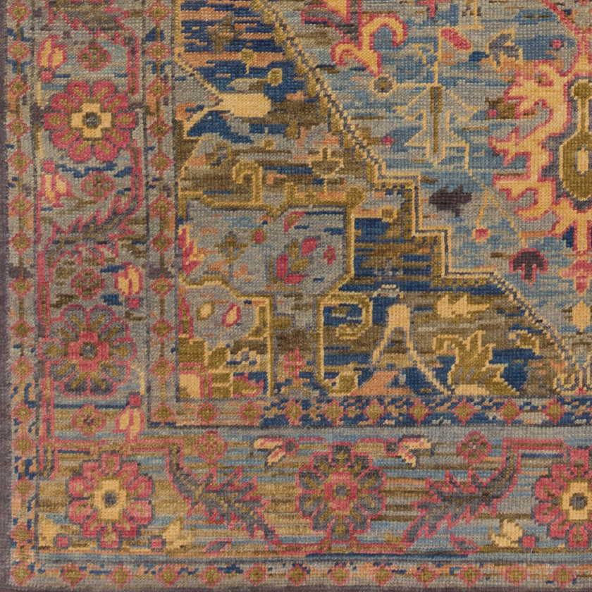 Cappadocia Handmade Rug Blue Sage Mauve