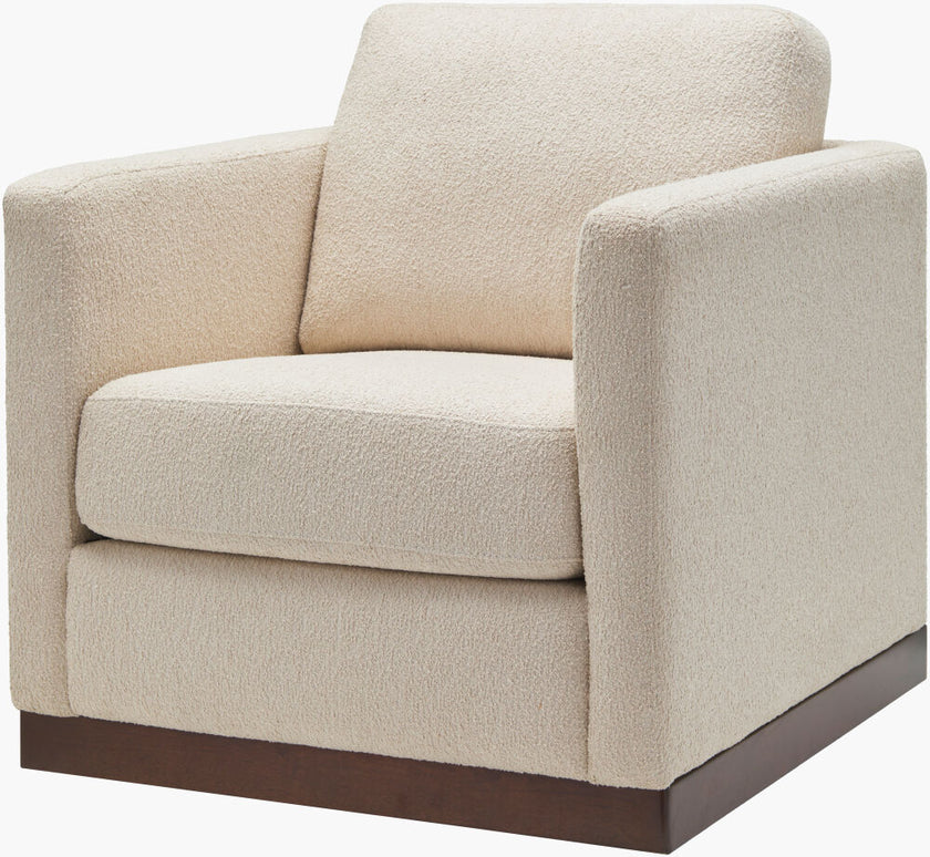 Glendon Swivel Chair in Textured Beige