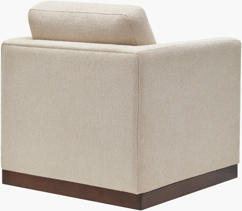 Glendon Swivel Chair in Textured Beige