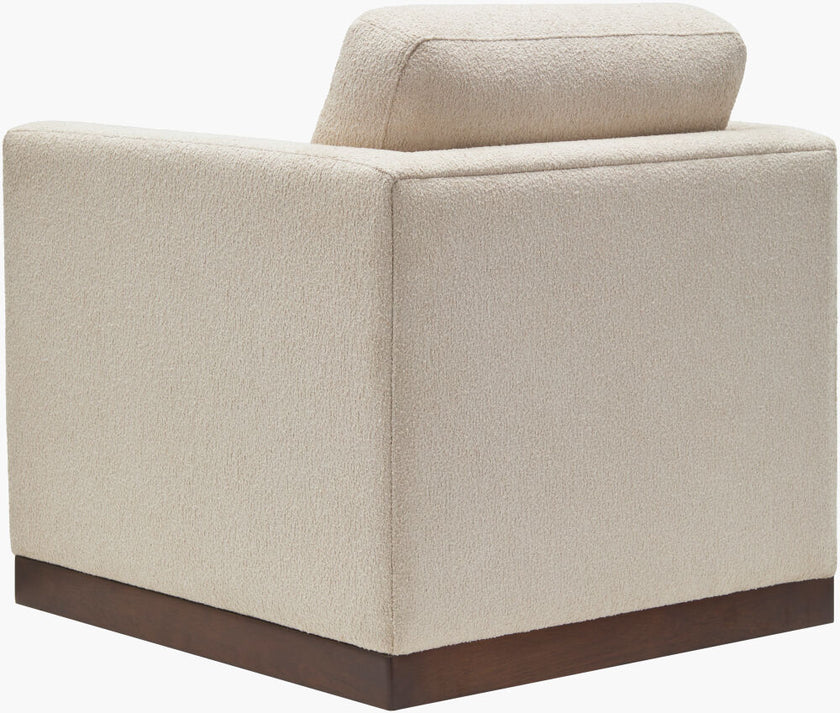 Glendon Swivel Chair in Textured Beige